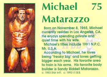 1993 Star Pro Body Builders #75 Michael Matarazzo Back